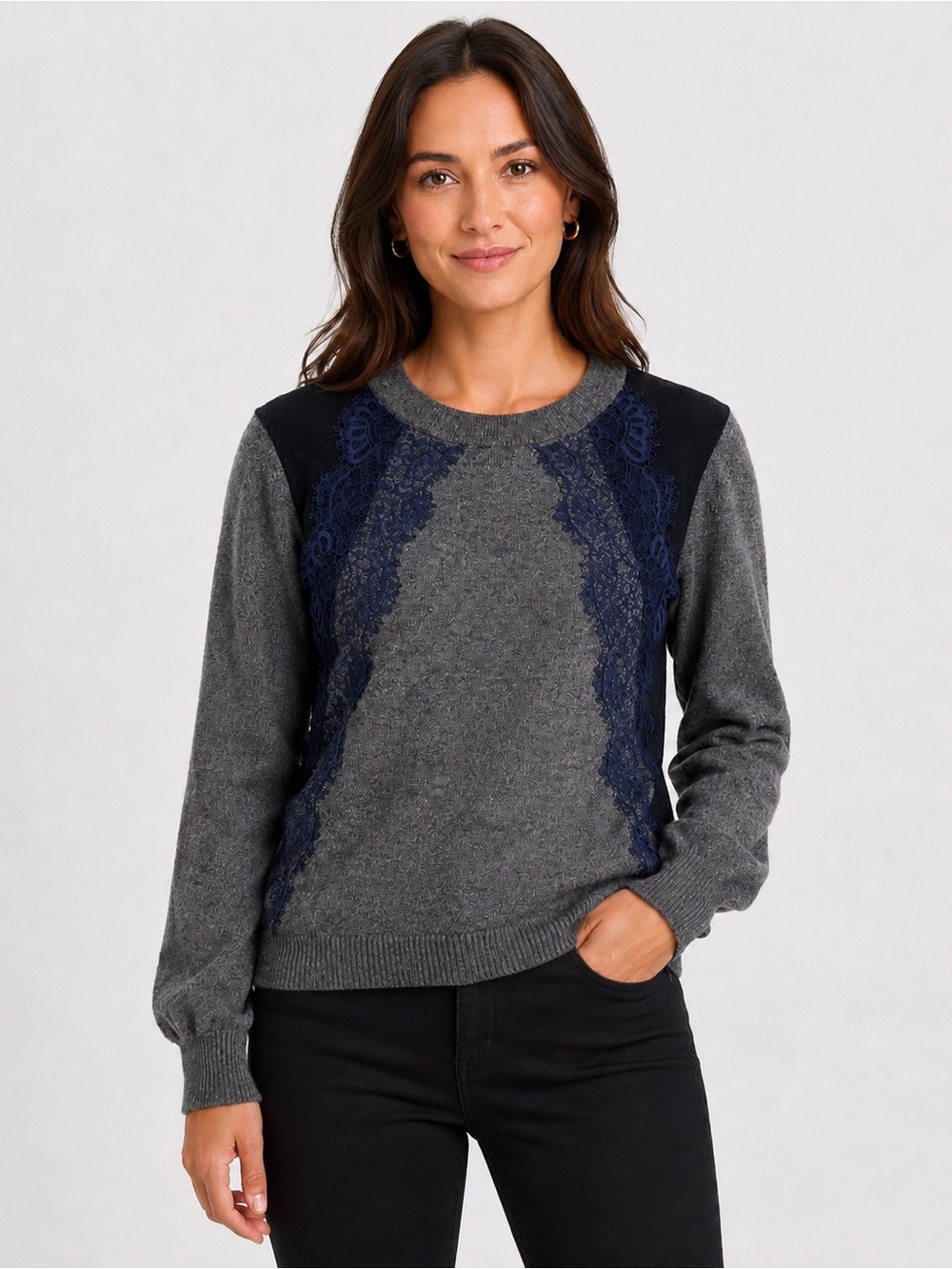 J. Crew wool lace sweater size Medium